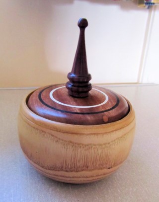 Lidded pot by Tony Flood